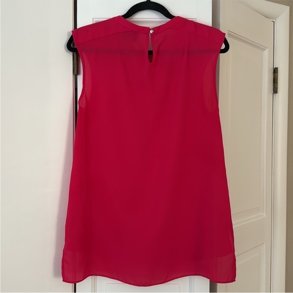 ✨ CeCe by Cynthia Steffe Pink Sleeveless Blouse – Keyhole Back – Sz Small ✨ - Picture 2 of 3